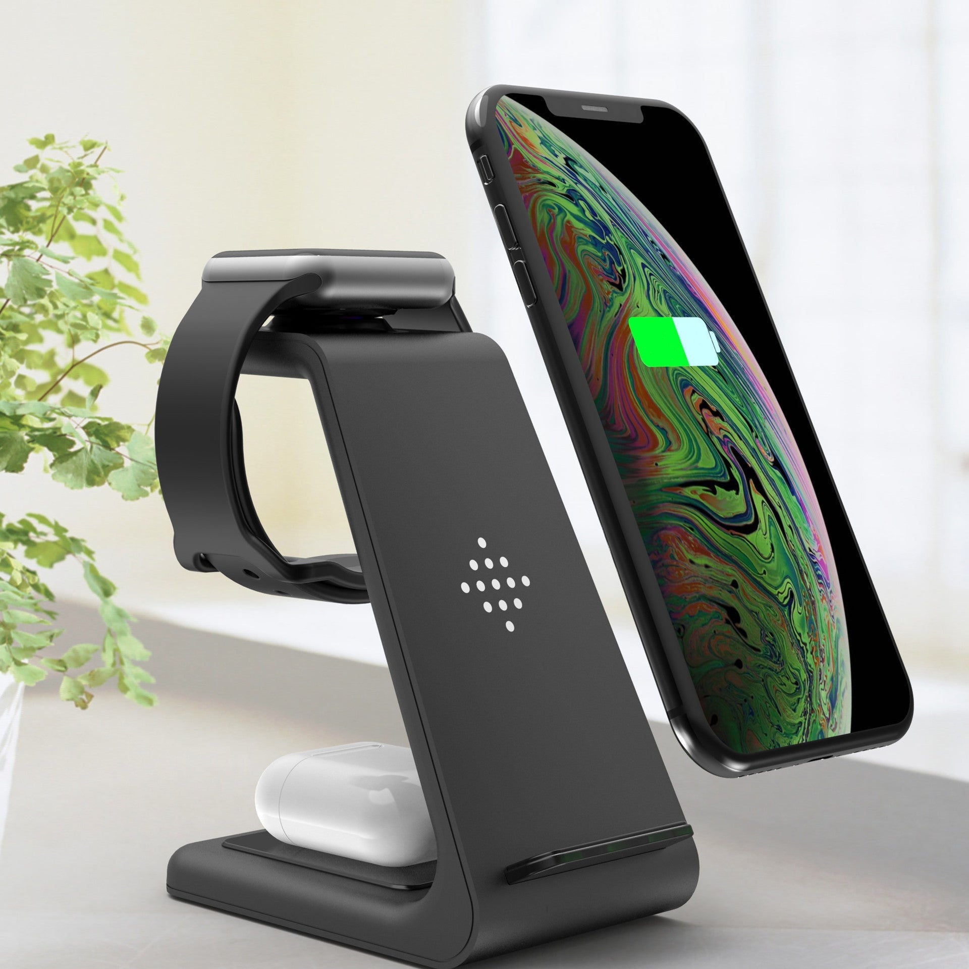 3 In 1 Fast Charging Station Wireless Charger Stand - Urban Mart