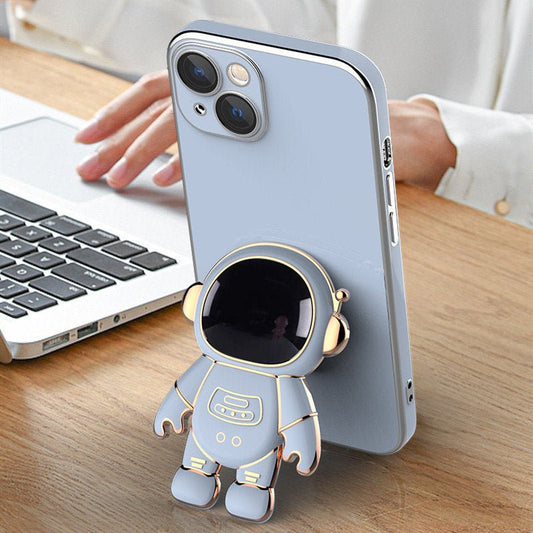 3D Astronaut Phone Case Anti - Drop Electroplating Bracket - Urban Mart