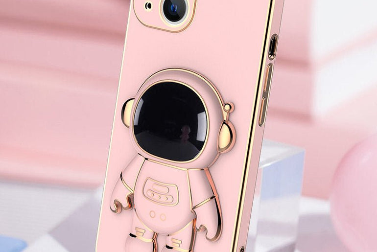 3D Astronaut Phone Case Anti - Drop Electroplating Bracket - Urban Mart