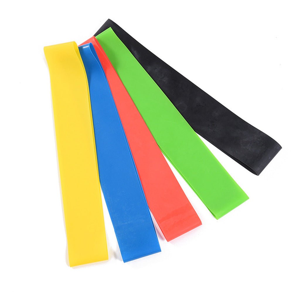 5 Level Resistance Rubber Bands Yoga Training Elastic Bands - Urban Mart