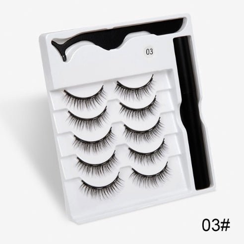 A Pair Of False Eyelashes With Magnets In Fashion - Urban Mart