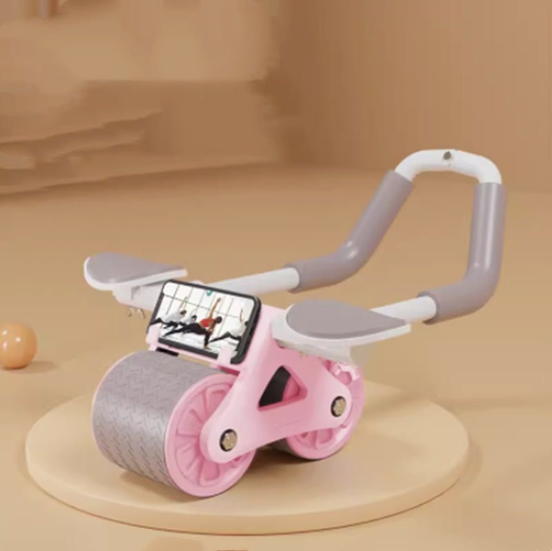 Beginner's Automatic Rebound Belly Wheel Fitness Equipment - Urban Mart