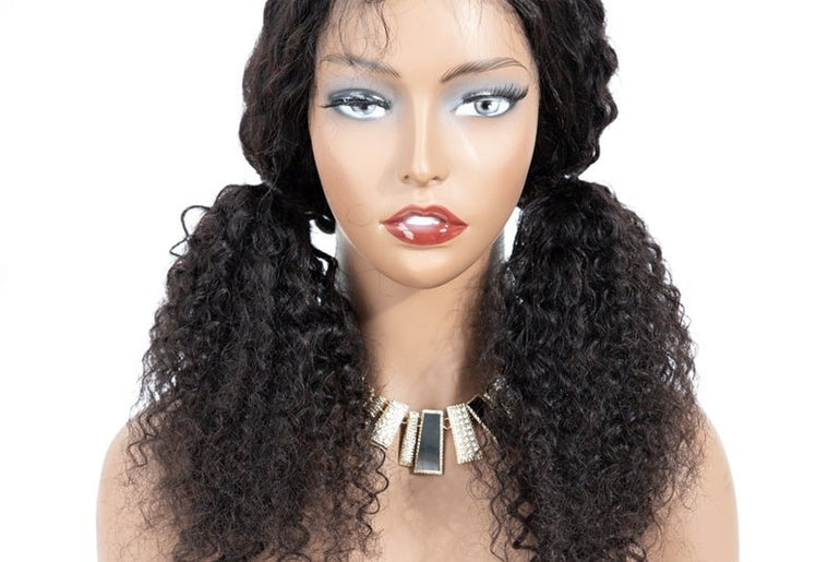 Brazilian Kinky Curly Lace Front Human Hair Wigs - Urban Mart