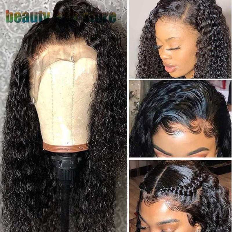 Brazilian Kinky Curly Lace Front Human Hair Wigs - Urban Mart