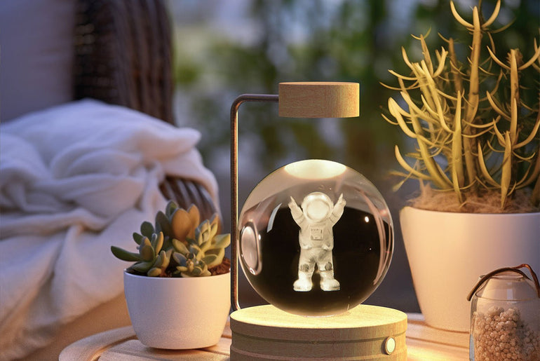 Crystal Ball Cosmic Dinosaur Indoor Night Light - Urban Mart