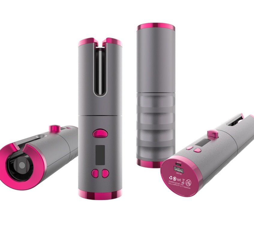 Curling Iron USB Wireless Multifunctional Charging Curler - Urban Mart