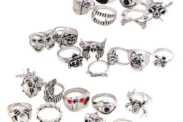 Dark Hip Hop Skull Spider High Profile Retro Ring - Urban Mart