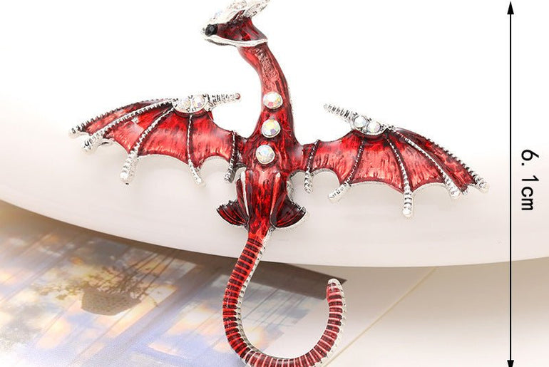 Enamel Dragon Diamond Accessories - Urban Mart