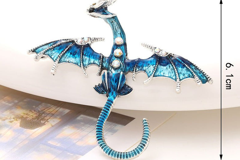 Enamel Dragon Diamond Accessories - Urban Mart