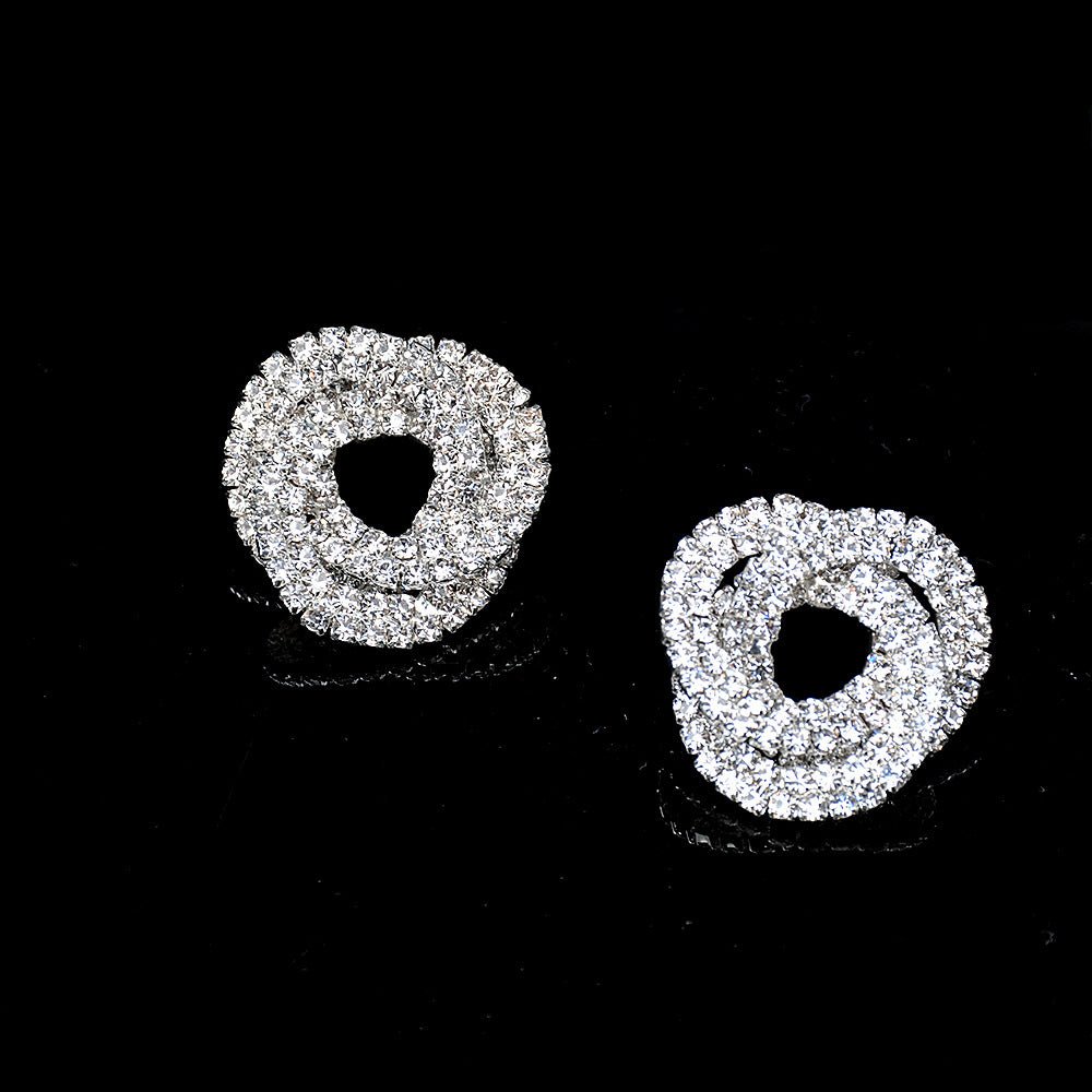 Full Diamond Round Studs - Urban Mart