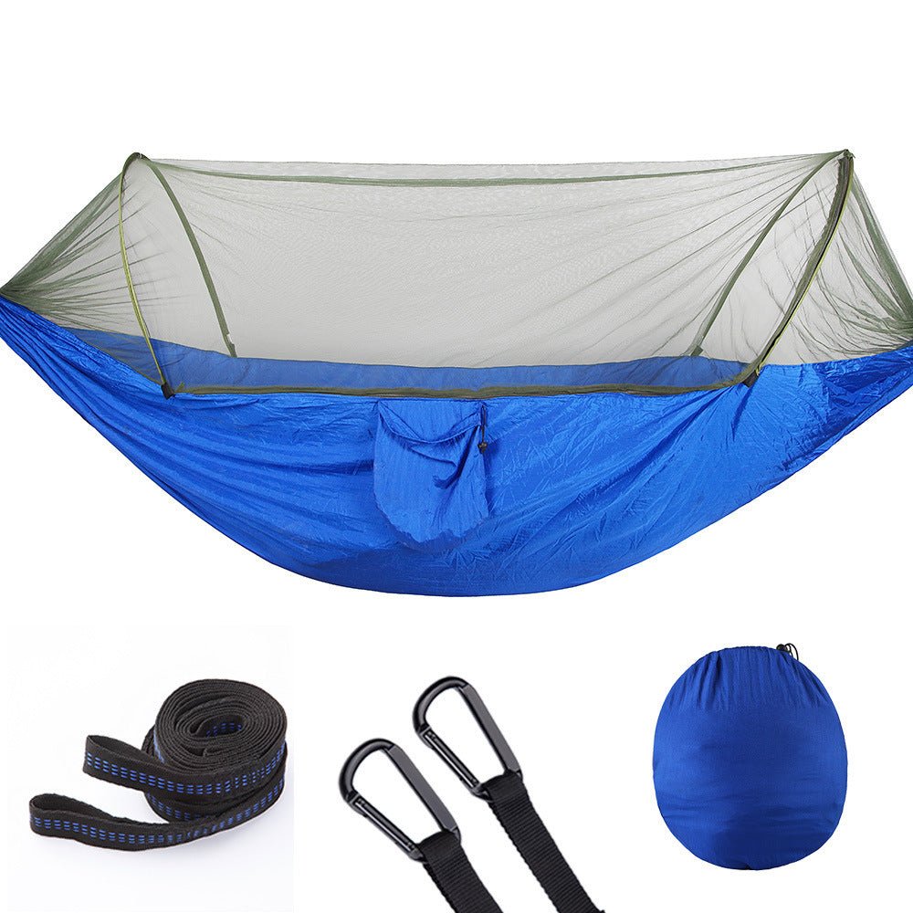 Fully Automatic Quick Opening Hammock With Mosquito Net - Urban Mart