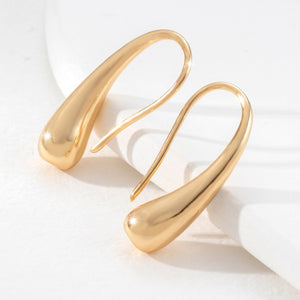 Geometric Metal Glossy Surface Ear Hook - Urban Mart