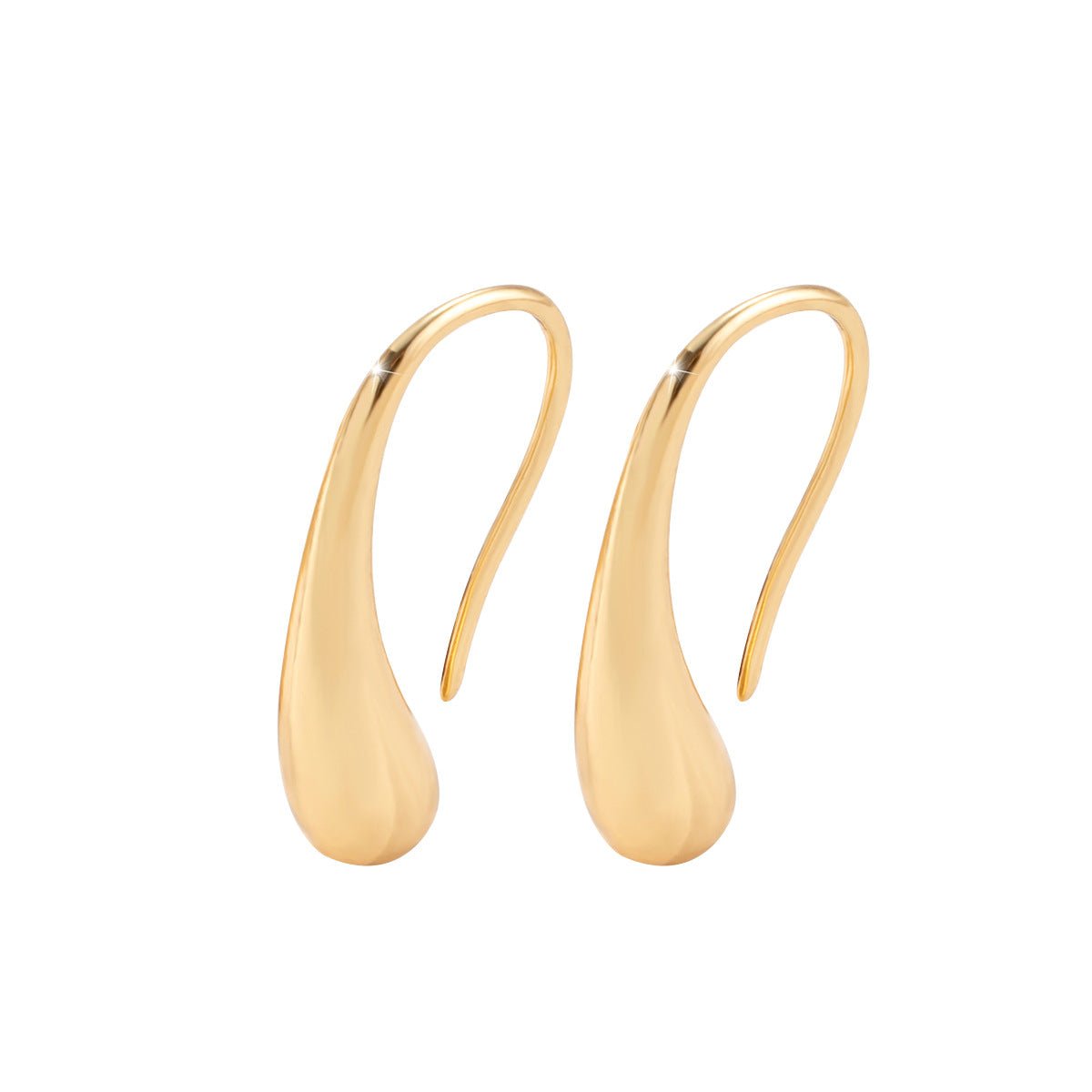 Geometric Metal Glossy Surface Ear Hook - Urban Mart