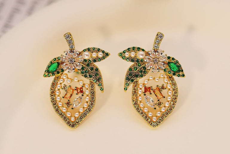 Heart Shaped Retro Gold Earrings For Women - Urban Mart