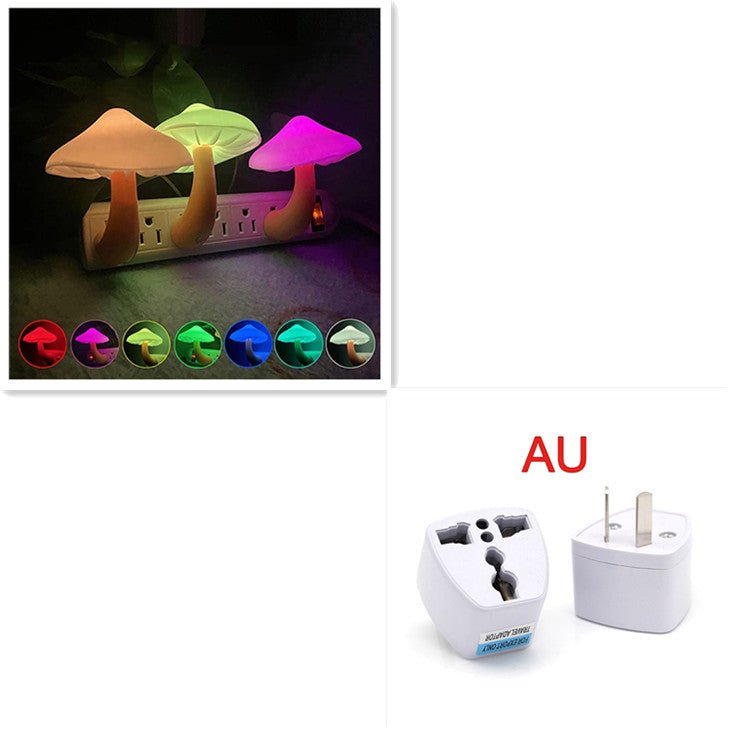 LED Night Light Mushroom Wall Socket Lamp - Urban Mart