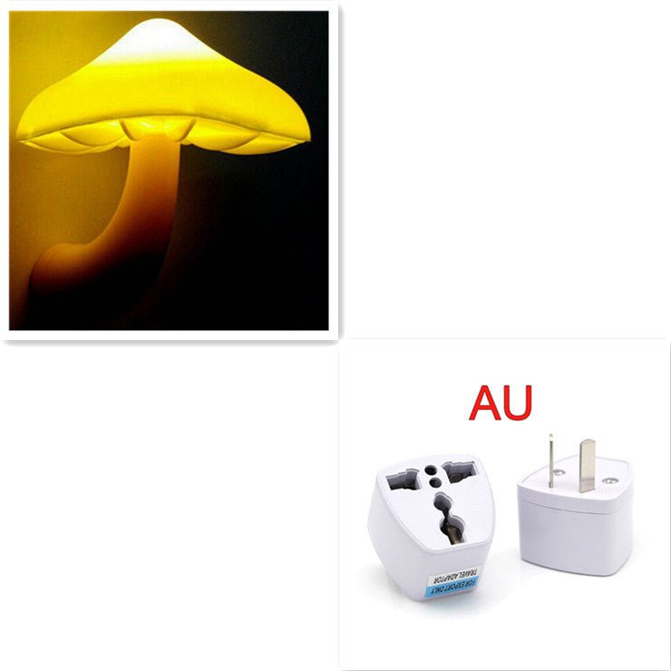 LED Night Light Mushroom Wall Socket Lamp - Urban Mart