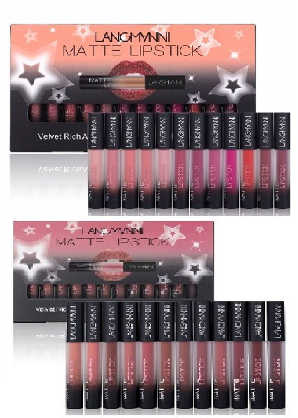 Matte Lipstick Waterproof Long - lasting Velvet Lipstick Set - Urban Mart