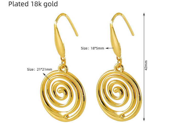 Mosquito Coil Design Sense Earrings Women - Urban Mart