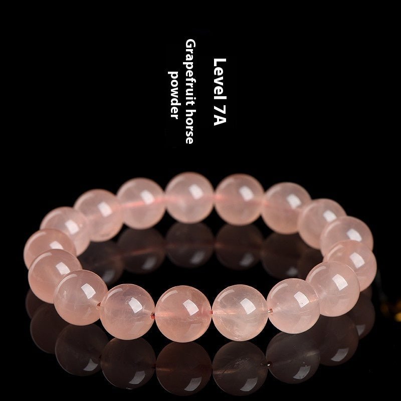 Natural 7A Grade Moisturizing Body Grapefruit Color Horse Round Beads Bracelet - Urban Mart