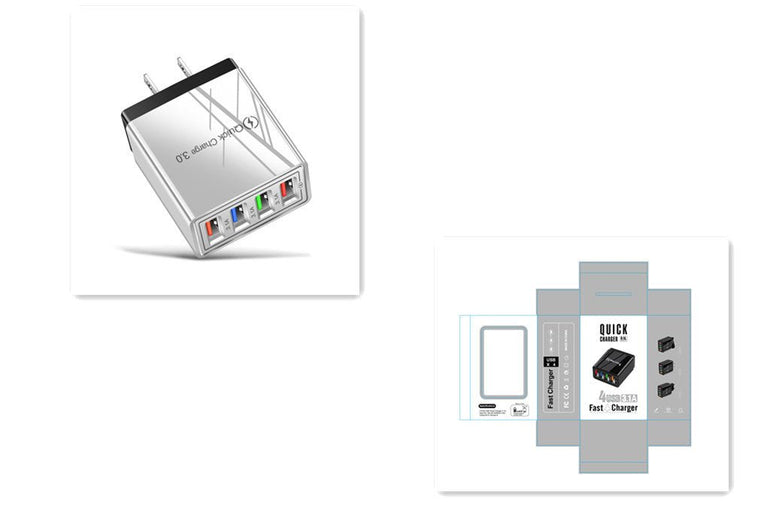 Quick Charge 3.0 4 Phone Adapter - Urban Mart