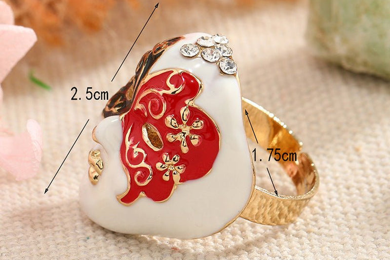 Quintessence Peking Opera Facial Mask Ring - Urban Mart