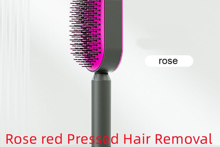 Self Cleaning Hair Brush For Women - Urban Mart