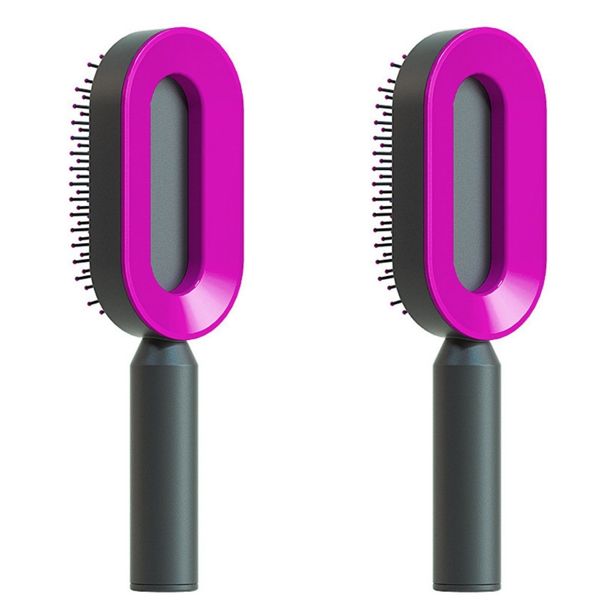 Self Cleaning Hair Brush For Women - Urban Mart