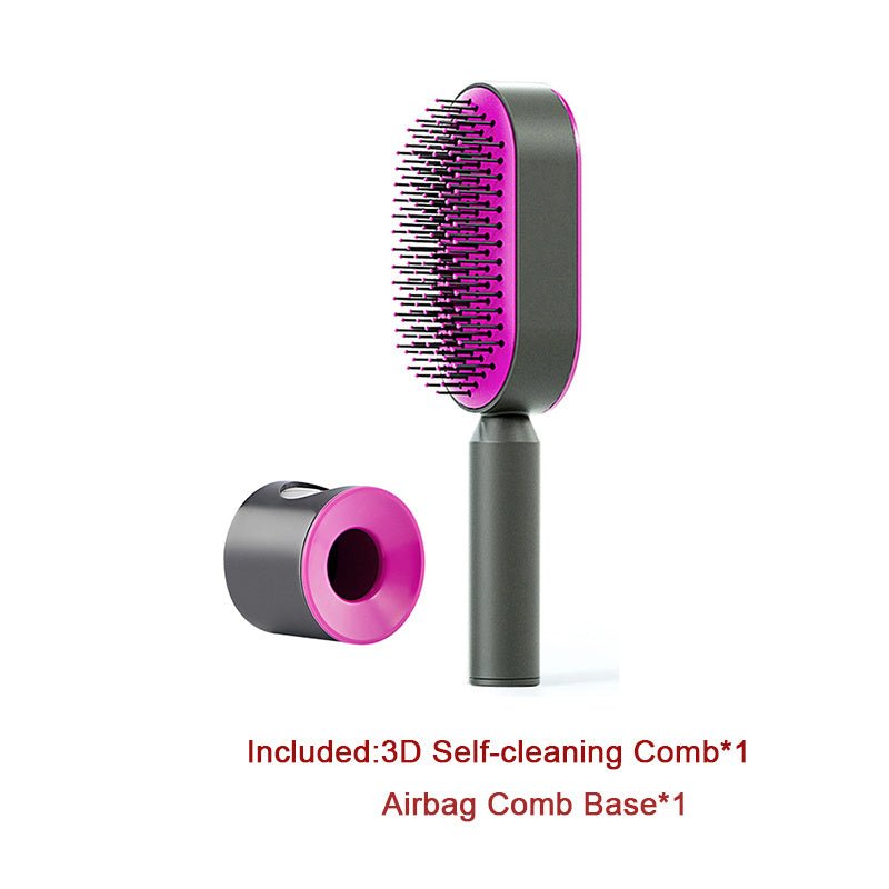 Self Cleaning Hair Brush For Women - Urban Mart