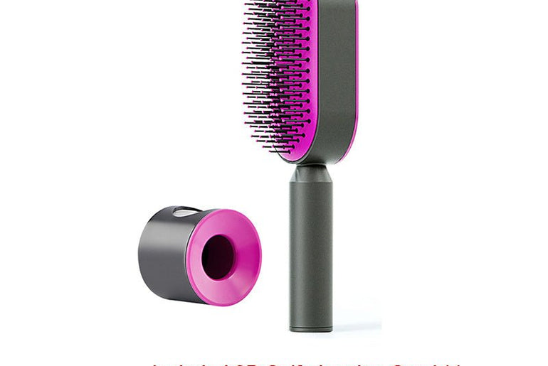 Self Cleaning Hair Brush For Women - Urban Mart