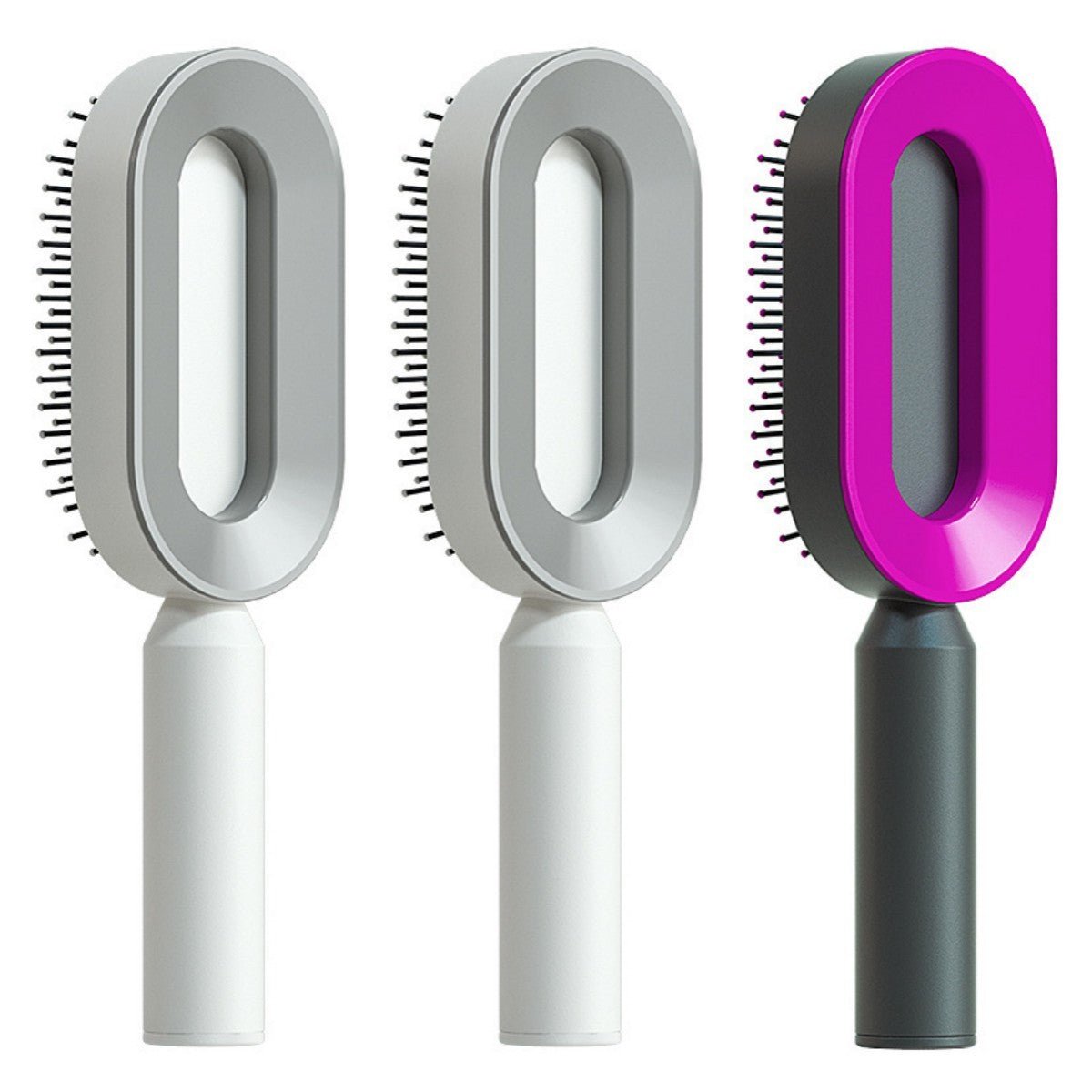 Self Cleaning Hair Brush For Women - Urban Mart