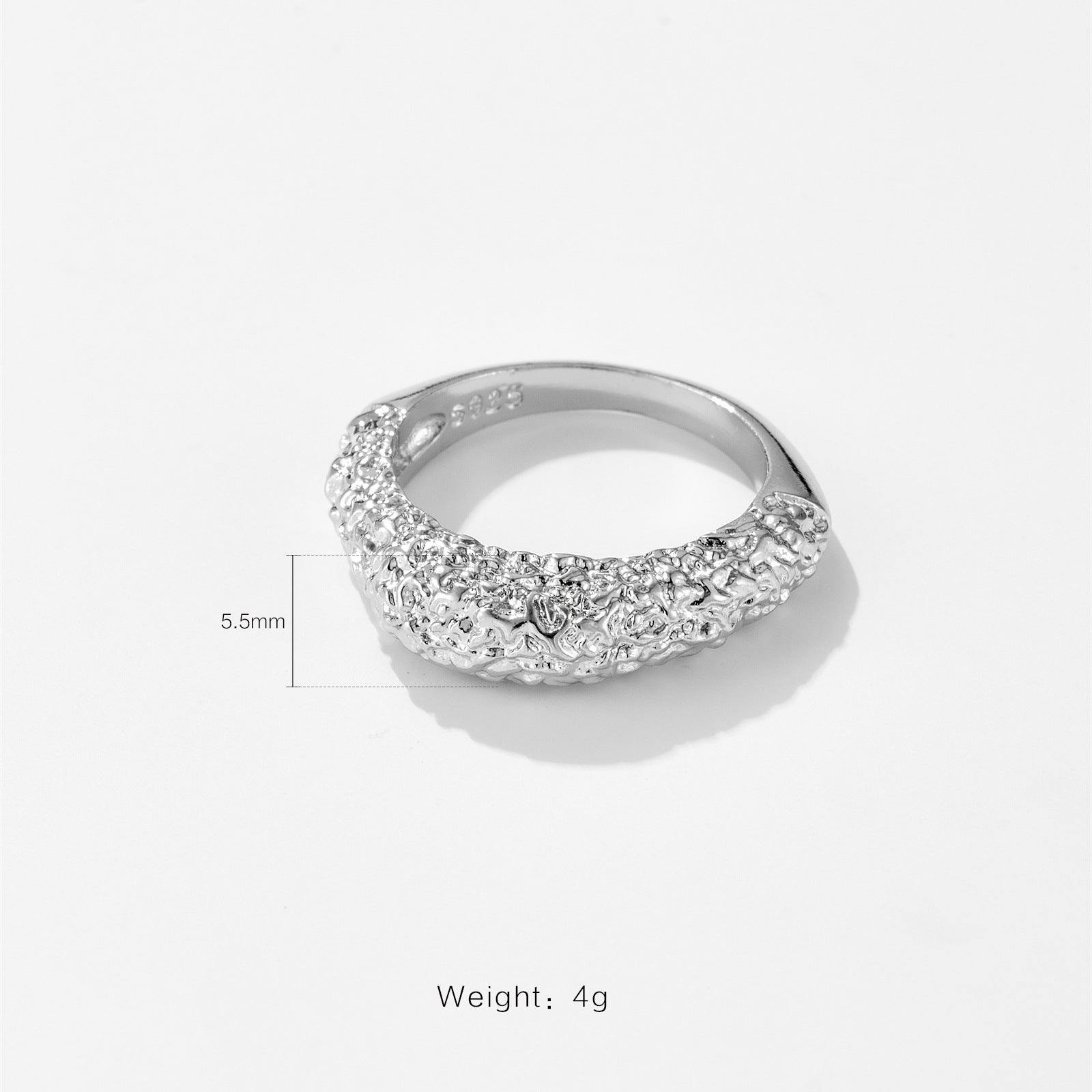 Simple Texture Sense High Sense Retro Minority Irregular Ring - Urban Mart