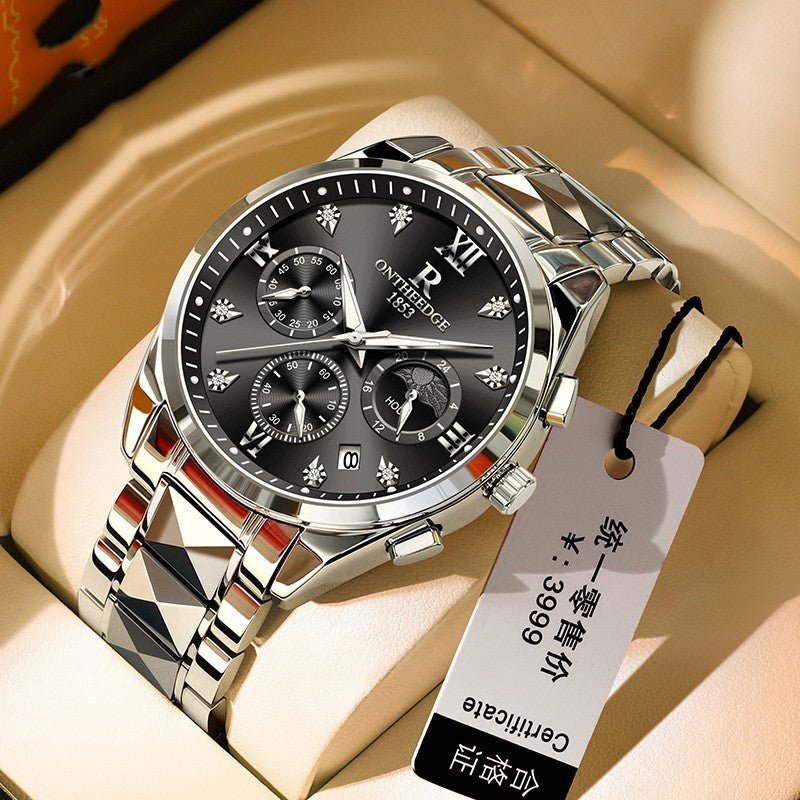 Waterproof Tungsten Steel Quartz Business Watch - Urban Mart